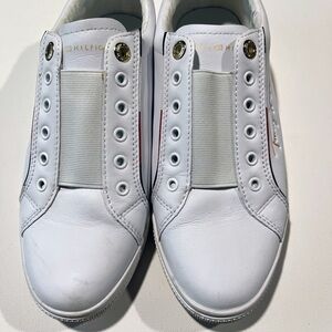 Tommy Hilfiger White Slip-On Sneakers